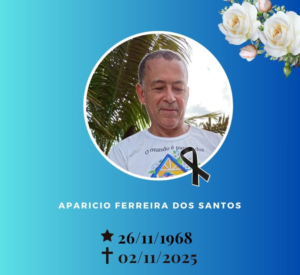 Sistema Bom Pastor em Costa Marques comunica o falecimento do senhor Aparicio Ferreira dos Santos